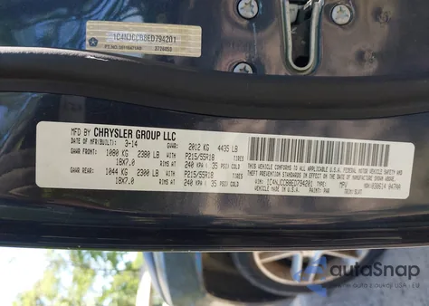 2014 Jeep Compass Limited from USA, damaged, VIN 1C4NJCCB8ED794201